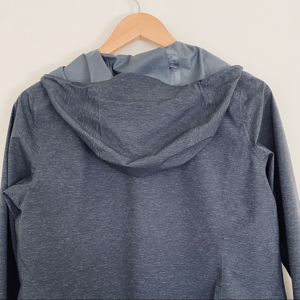 32 DEGREES COOL Gray Hooded Zip Up Rain Jacket S - Picture 5 of 11